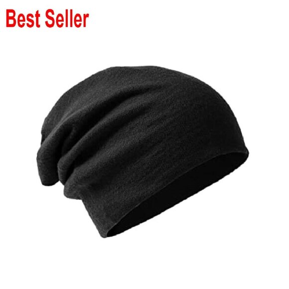 Double-Layered Merino Wool Beanie Ski Cap Winter Hat Unisex Classic main image 6
